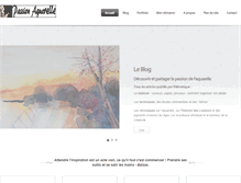 Tablet Screenshot of passion-aquarelle.fr